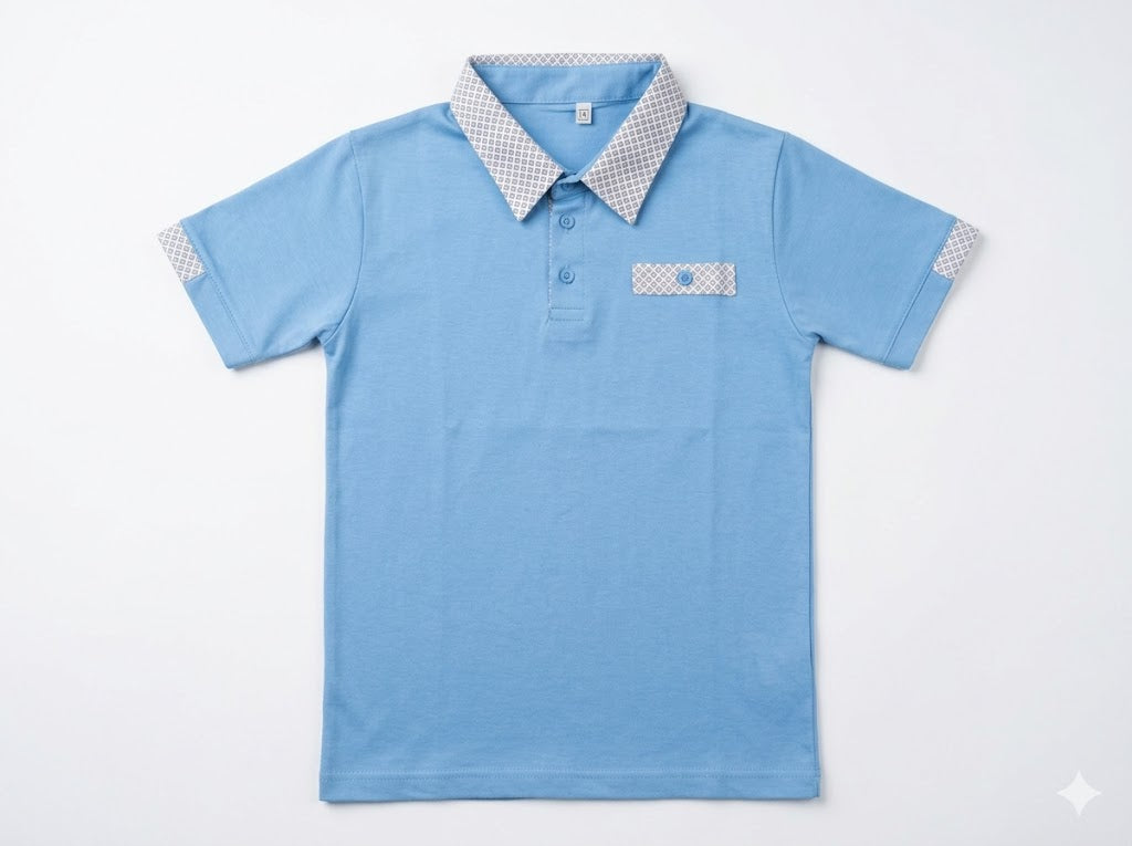 Polo de Niño Azul