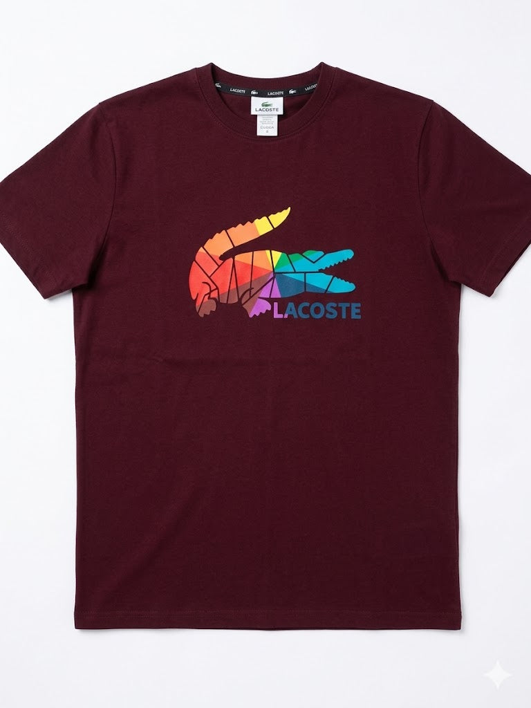 Camiseta Lacoste Borgoña
