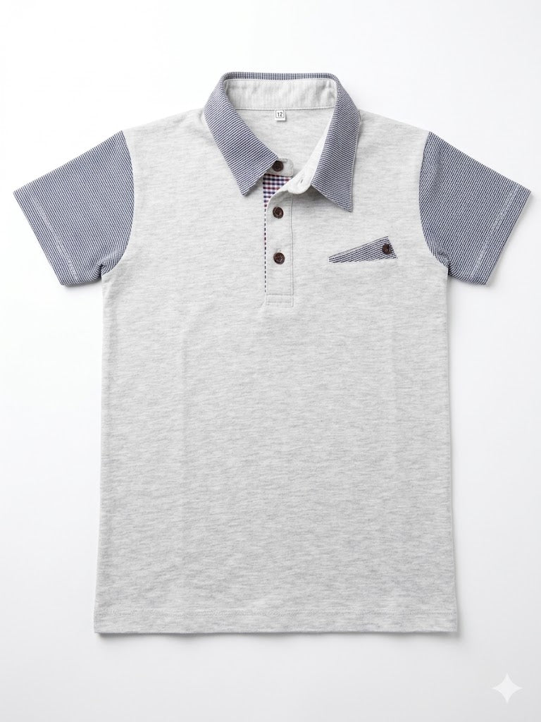 Polo Gris Melange