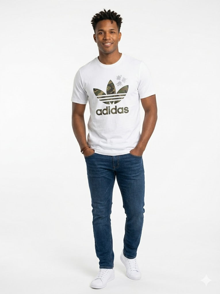 Camiseta Adidas Camuflaje Trefoil